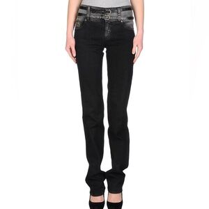 GALLIANO Women Black/Gray Jeans 28/42